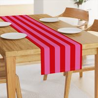 Red and pink stripes - 2 inch stripes