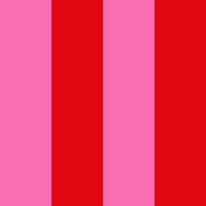 Red and pink stripes - 2 inch stripes