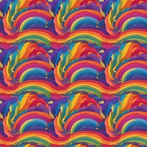 Rainbow Prde Abstract