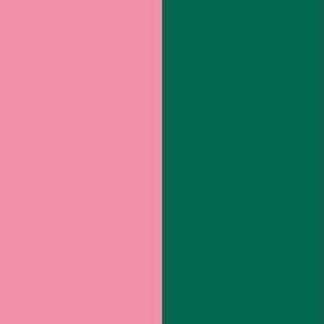 Green and pink stripes - 4 inch stripes