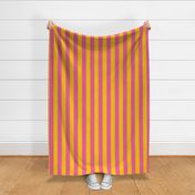 Yellow and pink - 2 inch stripes