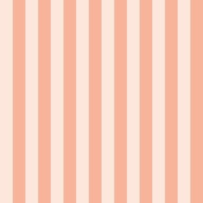 Peach stripes - 0.5 inch stripes