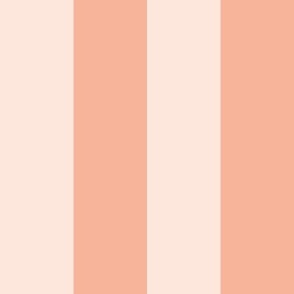 Peach stripes - 2 inch stripes