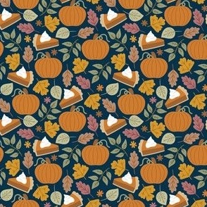 mini pumpkin pie / navy