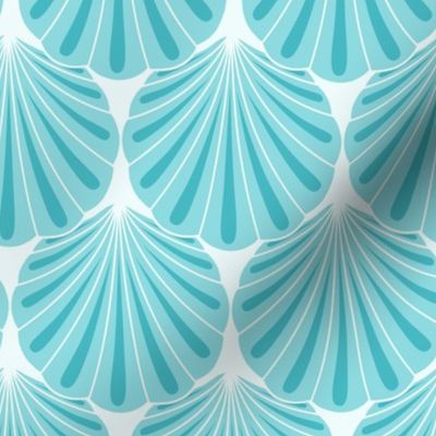 Scalloped Shell in Teal (Light) -  Large 12/ SSJM24-A71