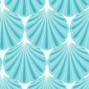 Scalloped Shell in Teal (Light) -  Large 12/ SSJM24-A71