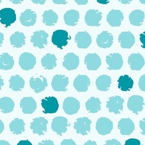 Distressed Circles in Teal - Large 12/ SSJM24-A67