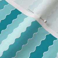 Wavy Stripes in Teal - Small 3 /SSJM24-A65