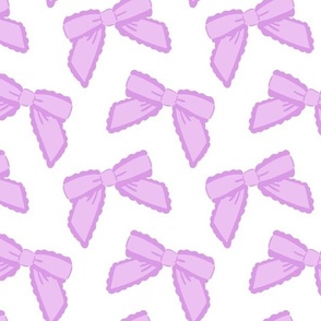 Bows, cute and wavy, vintage, lilac