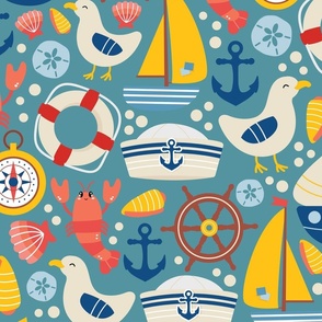 By the Sea Pattern – Large