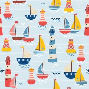 Sailboat Pattern – Large