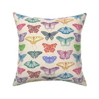 butterflies multi bright small