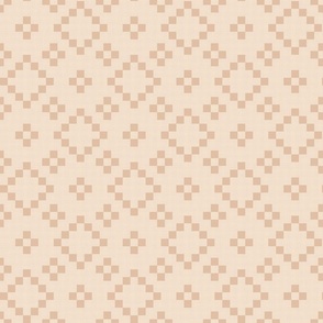(S) Western cabin quilt in Neutral cream beige  