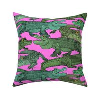 just alligators green pink