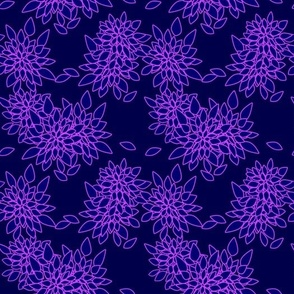 lilac and blue lilac blue abstract floral pattern