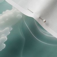 Jumbo Serenity Waves Jade Wallpaper