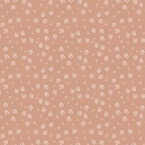 Tiny Paw Prints in Blush Pink (Micro Scale)