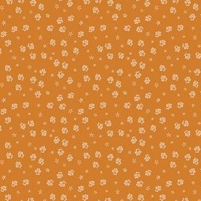 Tiny Paw Prints in Orange (Micro Scale)