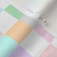 Multi Color Pastel Checkerboard Squares Tile