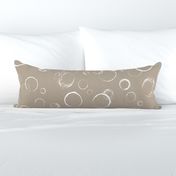 Textured Circles Taupe- Large Print