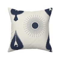 THE GATSBY COLLECTION - PHOENIX AND SUNBURST IN NAVY AND WHITE
