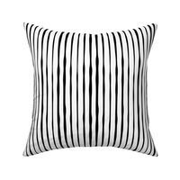 Black and White Organic Painted Stripes by Jac Slade
