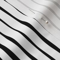 Black and White Organic Painted Stripes by Jac Slade