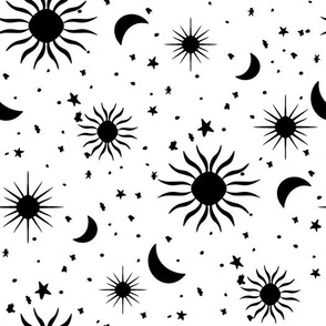 Black and White Suns and Stars by Jac Slade