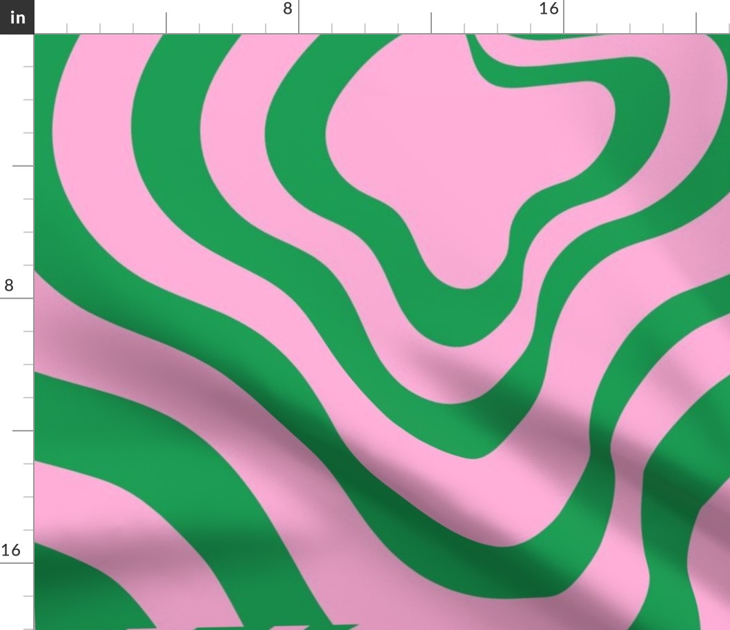 Colorful Retro Swirl Groovy Y2K Pattern 