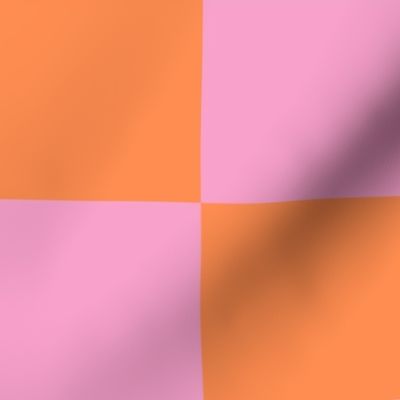 4” Jumbo Checkers, Pink and Orange
