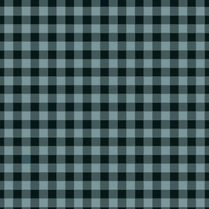 Blue Black Checkered Gingham Pattern