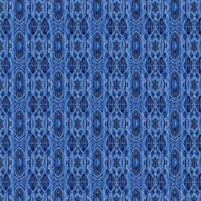 Cobalt Cathedral Window Pattern