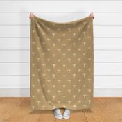 581 - Large scale minimalist organic watercolour bows for kids apparel and bedroom decor in warm taupe caramel 
