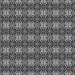 Circuitry Symmetry - Geometric Black and White Electronic Lines Pattern