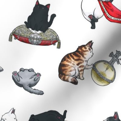 Royal Cats Tableau Pattern
