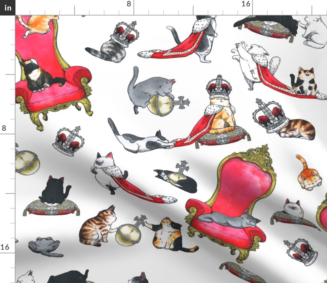 Royal Cats Tableau Pattern