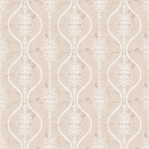 Reflections of Nature -  Delicate Trailing florals with Desert Sand brown Textured background