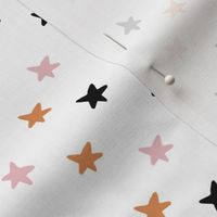 Halloween NIGHT colourful stars _coordinating pattern_ off white _small scale 