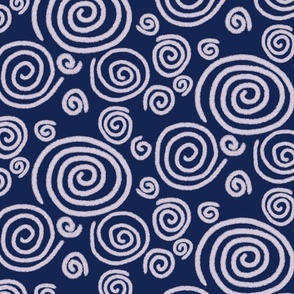 swirls texture  on dark blue 10 in