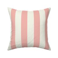 Pink and cream large stripes WALLPaper 12 L