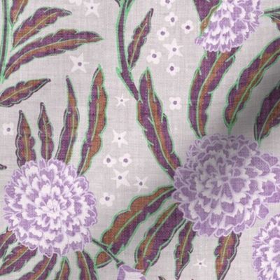 Raja Floral (purple) LRG