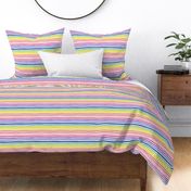 Rainbow summer stripes - Non-traditional lgbtq+ pride design on ivory