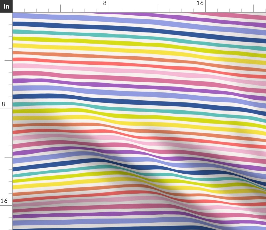 Rainbow summer stripes - Non-traditional lgbtq+ pride design on ivory