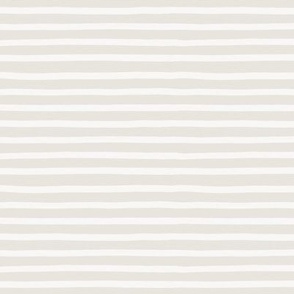 off white horizontal stripes on salty grey - painted stripes - elegant hand drawn stripes