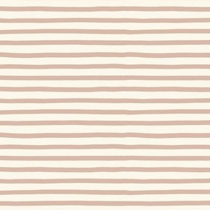warm tan horizontal stripes – painted stripes - elegant hand drawn stripes
