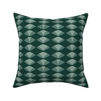Art Deco Abstract Papyrus Ovals - Green - Small