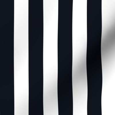 Black and white stripes - 1 inch stripes