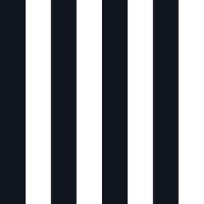 Black and white stripes - 1 inch stripes