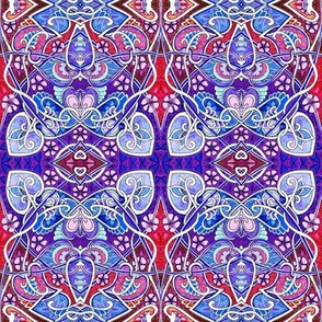 Red, White, and Blue Nouveau