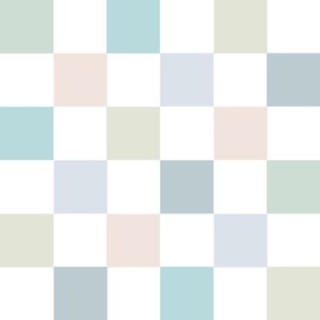 Pastel Checkerboard in 2-Inch Squares